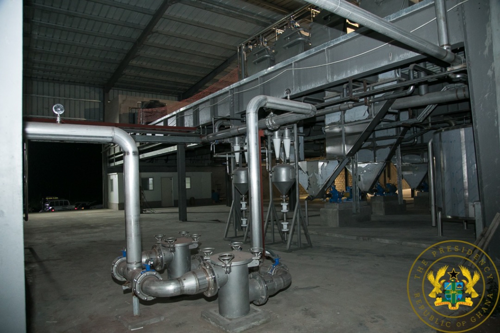 1D1F: President Akufo-Addo inspects $34m starch processing factory at Amantin 1D1F: President Akufo-Addo inspects $34m starch processing factory at Amantin