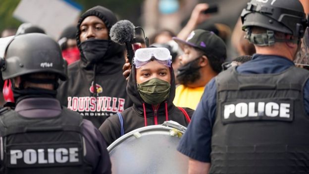 Breonna Taylor: Two officers shot during Louisville protests