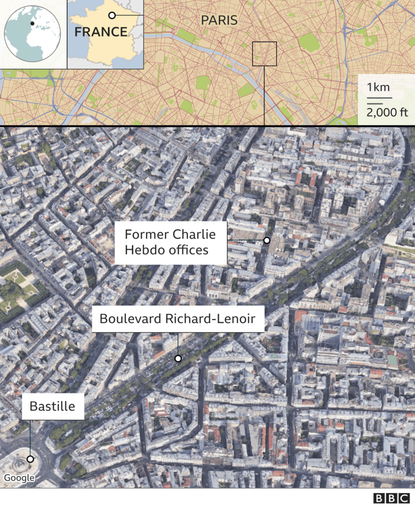 Paris attack: Stabbing near Charlie Hebdo office 'an act of terror'