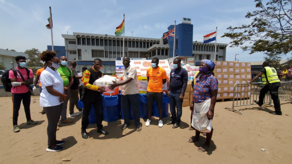 Social Enterprise Ghana donates food, PPEs to vulnerable women at Agbogbloshie