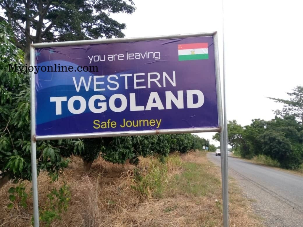 'Welcome to Western Togoland' billboard sighted in Somanya, Akuse