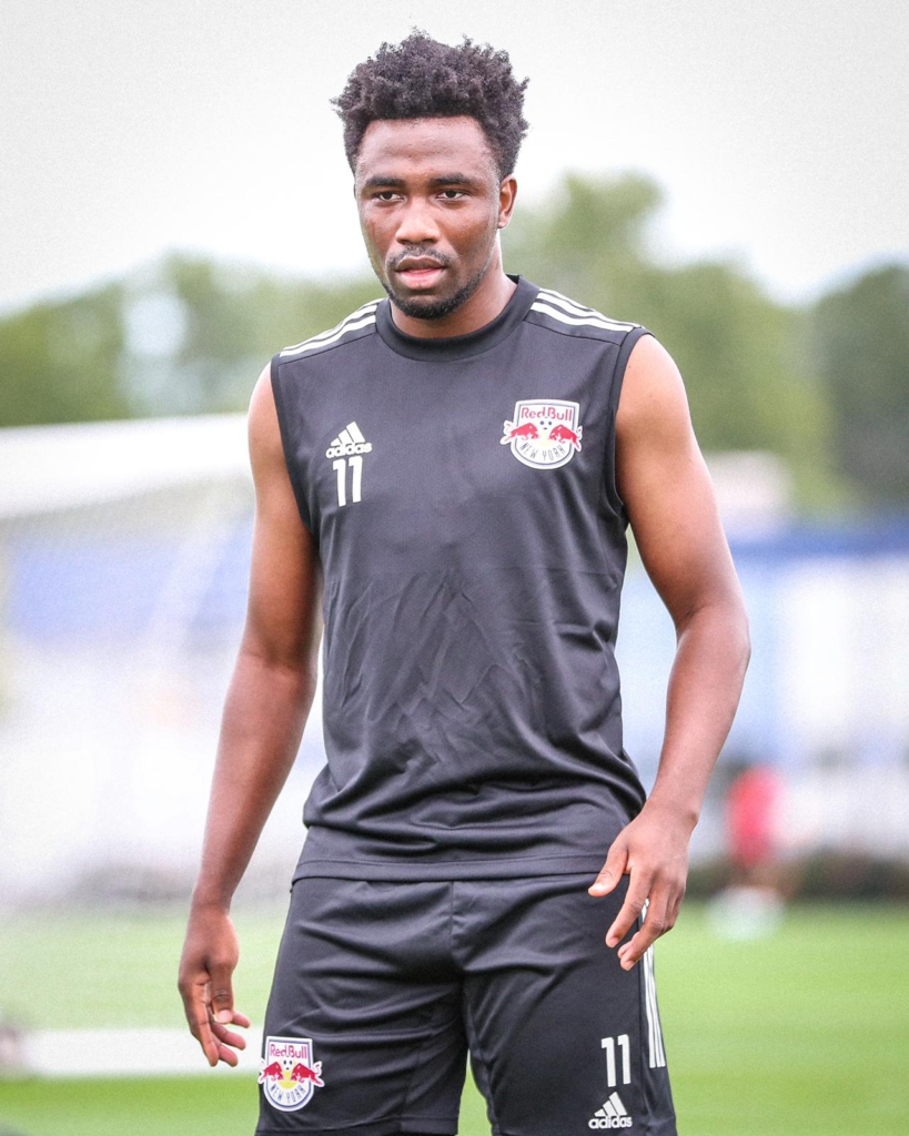 New York Red Bulls striker Samuel Tetteh starts training after quarantine