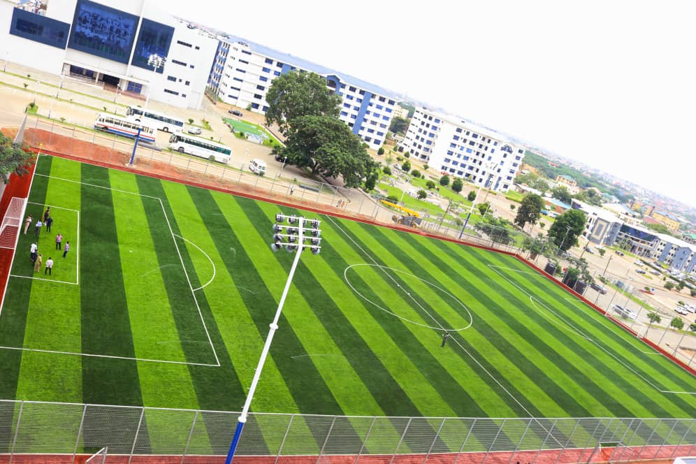 Akufo-Addo commissions UPSA AstroTurf stadium Akufo-Addo commissions UPSA AstroTurf stadium