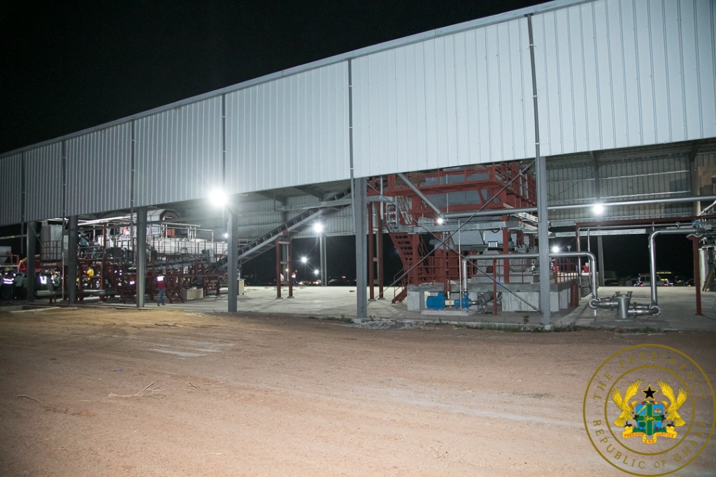 1D1F: President Akufo-Addo inspects $34m starch processing factory at Amantin 1D1F: President Akufo-Addo inspects $34m starch processing factory at Amantin