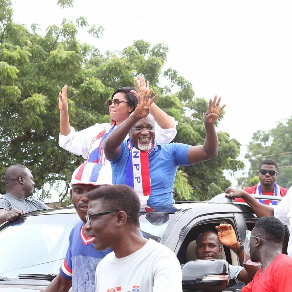 Gifty osei joins husband on campaign trail