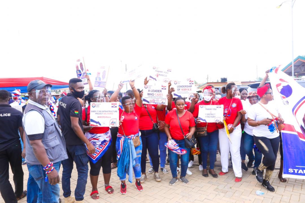 First Lady Rebecca Akufo-Addo campaigning