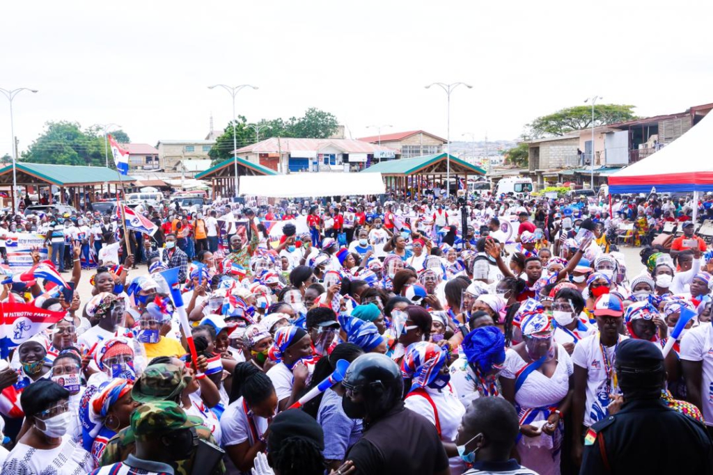 First Lady Rebecca Akufo-Addo campaigning