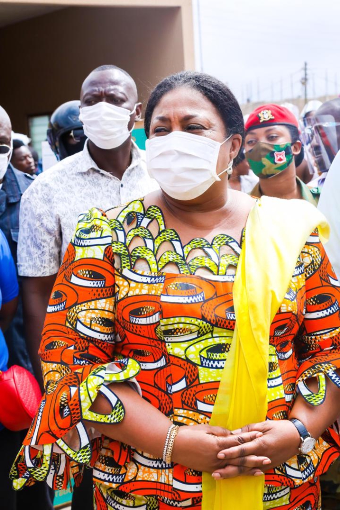 First Lady Rebecca Akufo-Addo campaigning