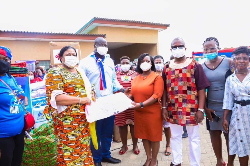 First Lady Rebecca Akufo-Addo campaigning