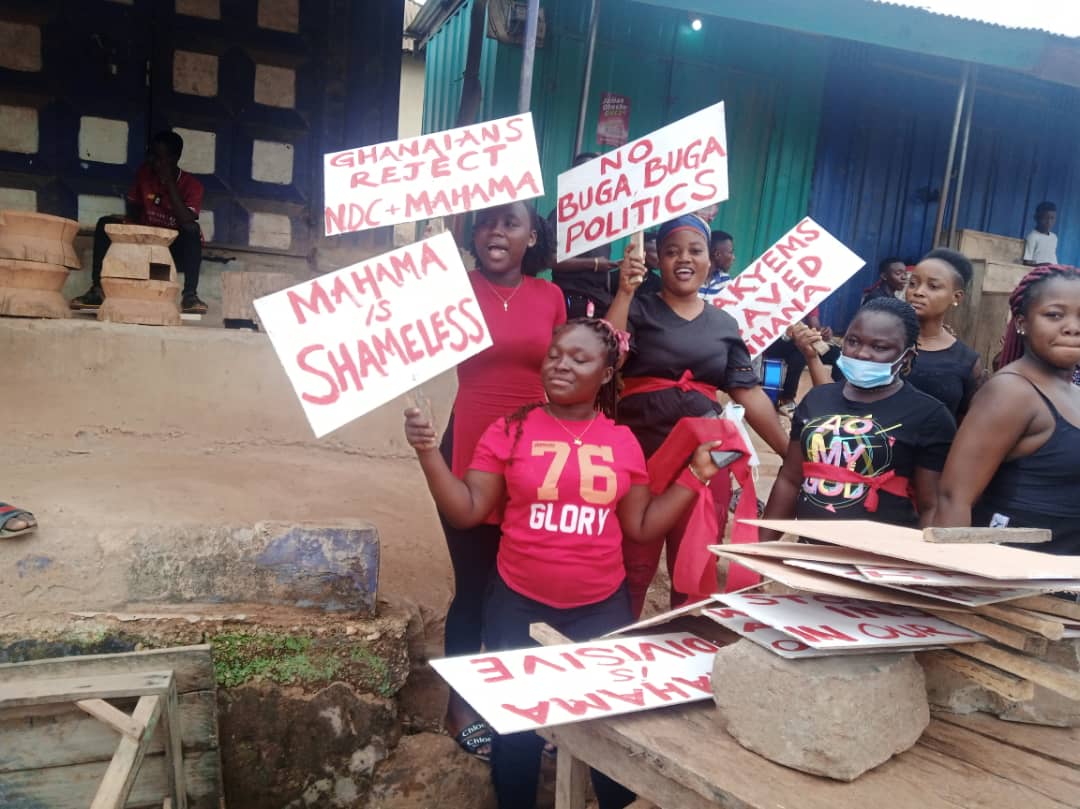 John Mahama In Trouble As Akyems Stage Massive Demonstration Over