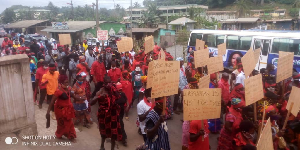 Reinstate Odeneho Akrofa Krukoko II as Paramount Chief of Wassa Fiase - Residents, chiefs demand amidst demonstration