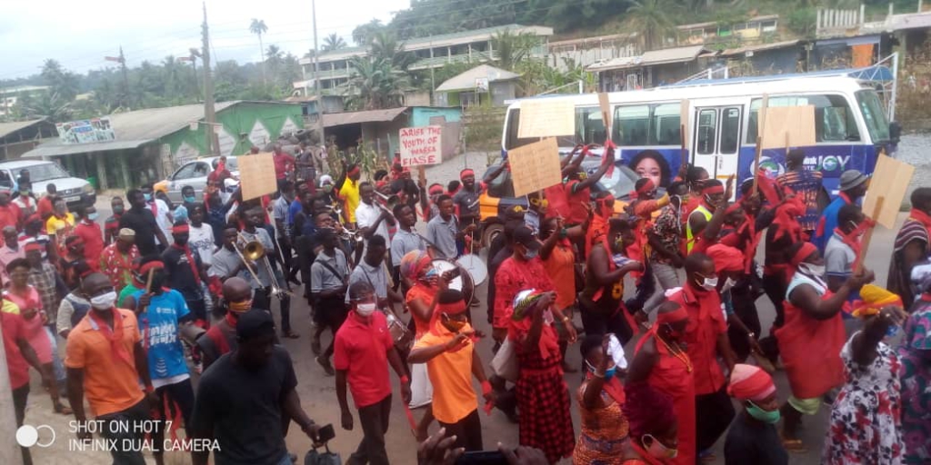 Reinstate Odeneho Akrofa Krukoko II as Paramount Chief of Wassa Fiase - Residents, chiefs demand amidst demonstration