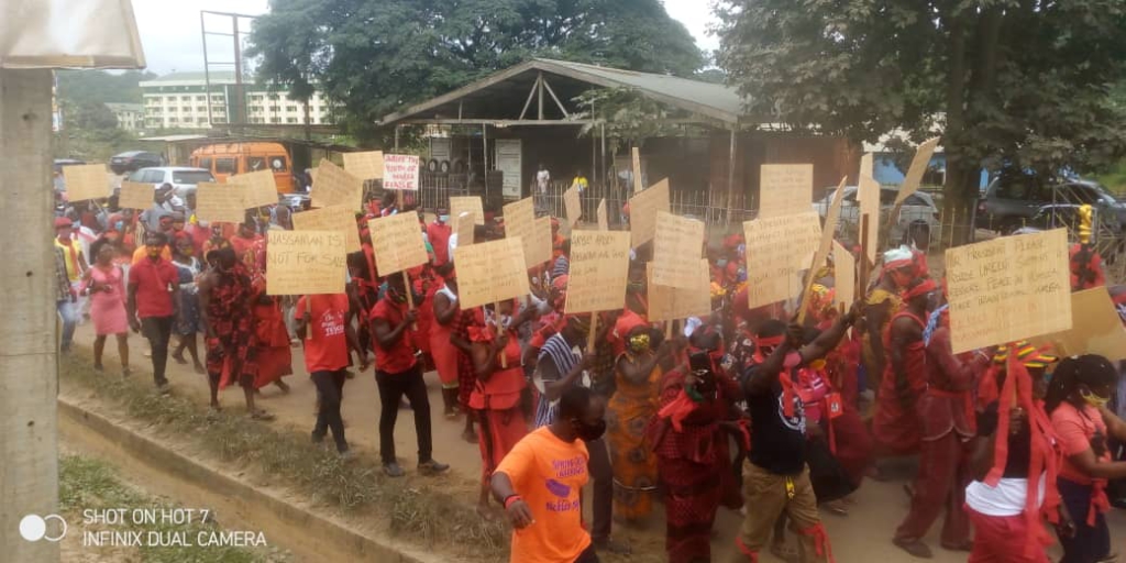 Reinstate Odeneho Akrofa Krukoko II as Paramount Chief of Wassa Fiase - Residents, chiefs demand amidst demonstration