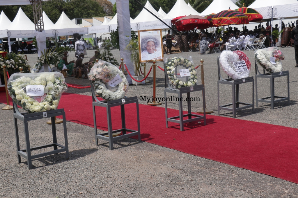 Photos from Rawlings’ mother's burial service at State House