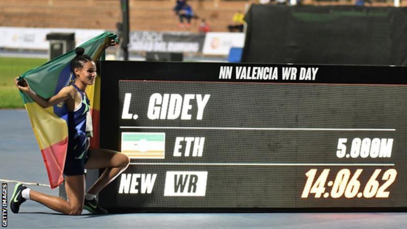 Joshua Cheptegei smashes 10,000m world record as Letesenbet Gidey sets new women's 5,000m best