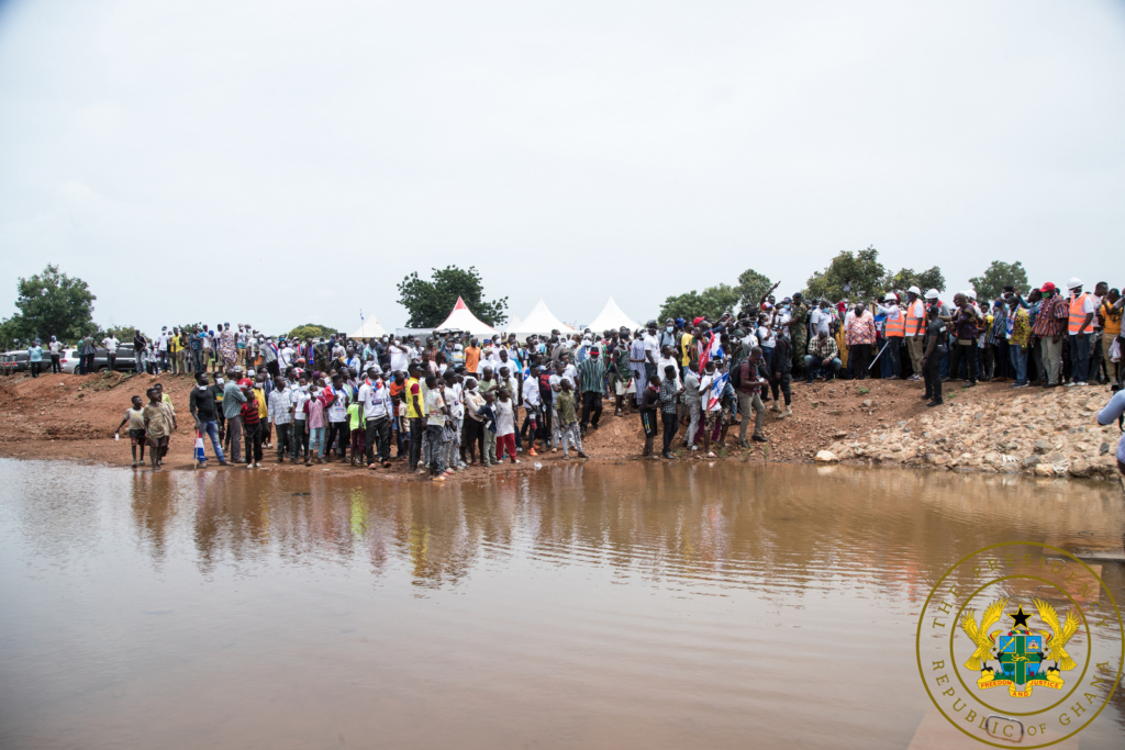 Akufo-Addo inspects completed Namoligo ‘1-Village-1-Dam’ project