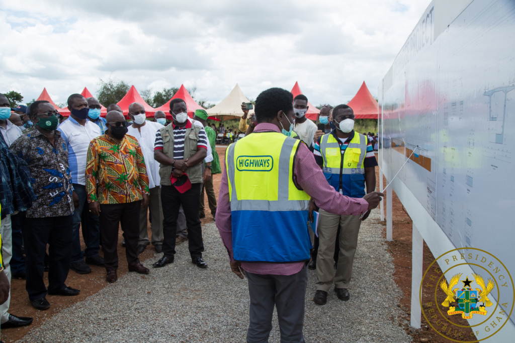 Akufo-Addo cuts sod for 275 metres Dikpe bridge; Lawra town roads