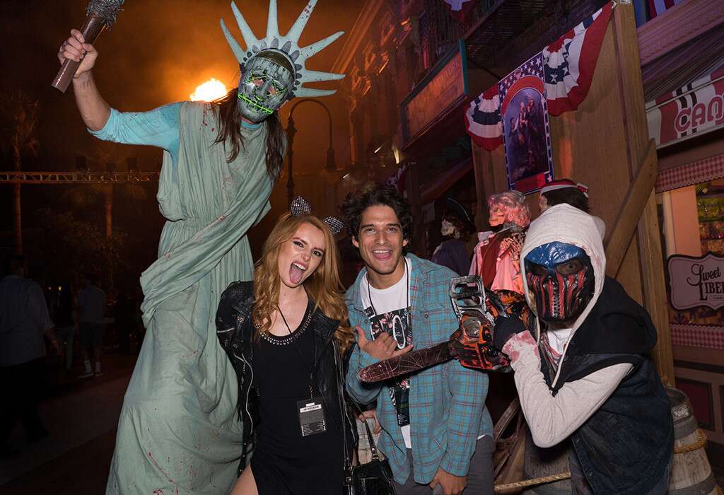 Ariana Grande and more stars who got their scare on at universal studio's halloween horror nights