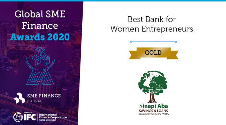 Sinapi Aba wins Best Bank for Woman Entrepreneurs