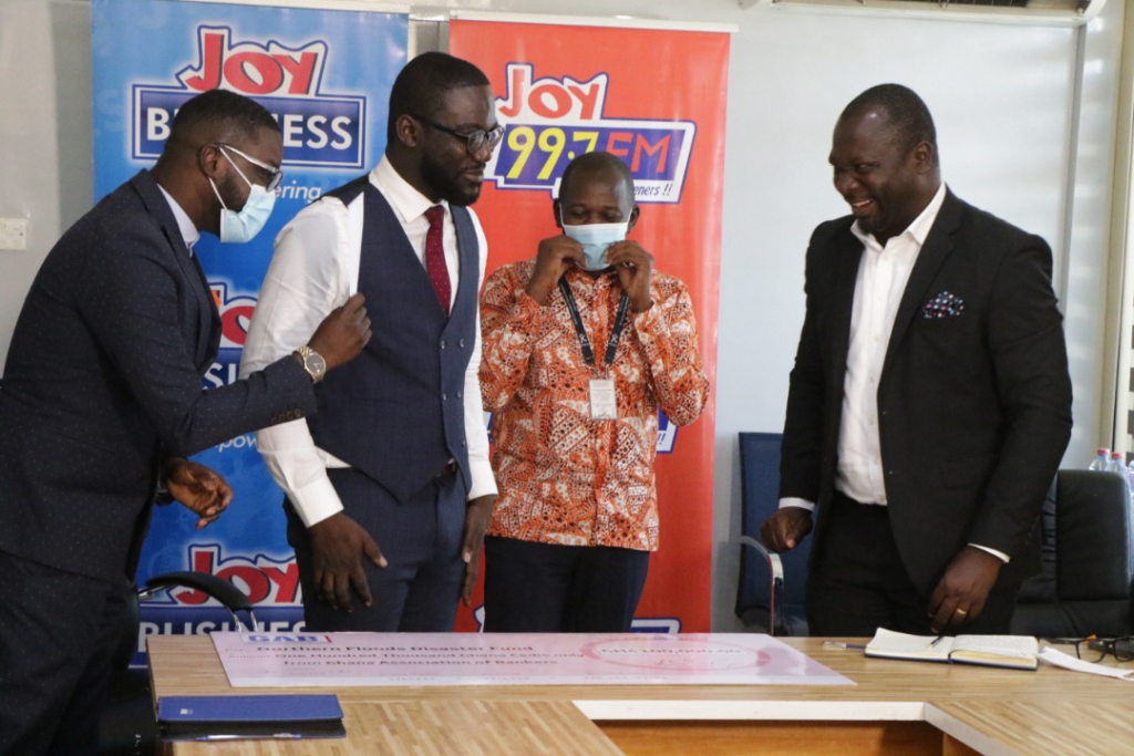 Ghana Association of Bankers donates GHS100k to Joy FM to help displaced persons in northern Ghana