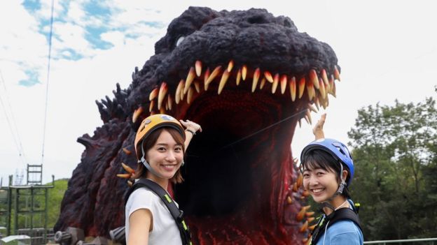 Japanese theme park unveils 'life-size' Godzilla attraction