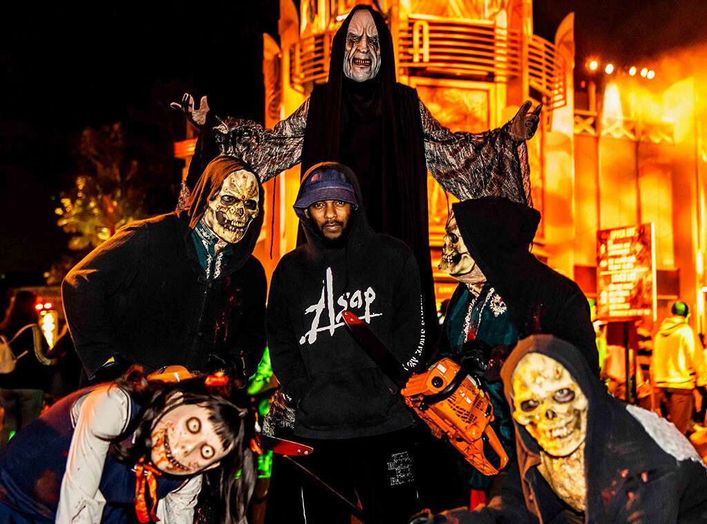 Ariana Grande and more stars who got their scare on at universal studio's halloween horror nights