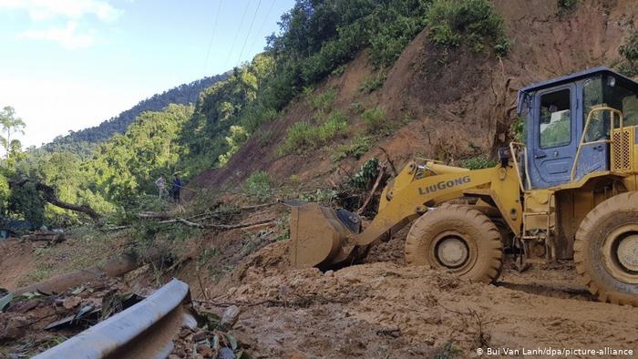 Typhoon, deadly landslides ravage central Vietnam