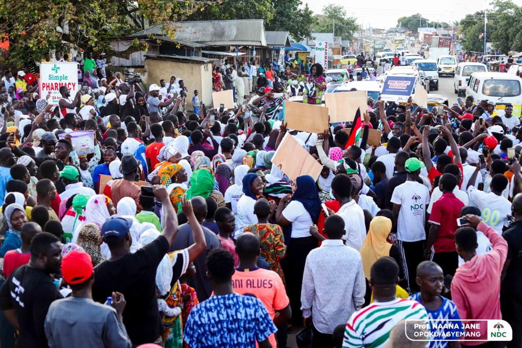 Prof. Naana Jane Opoku Agyeman solicits for vote