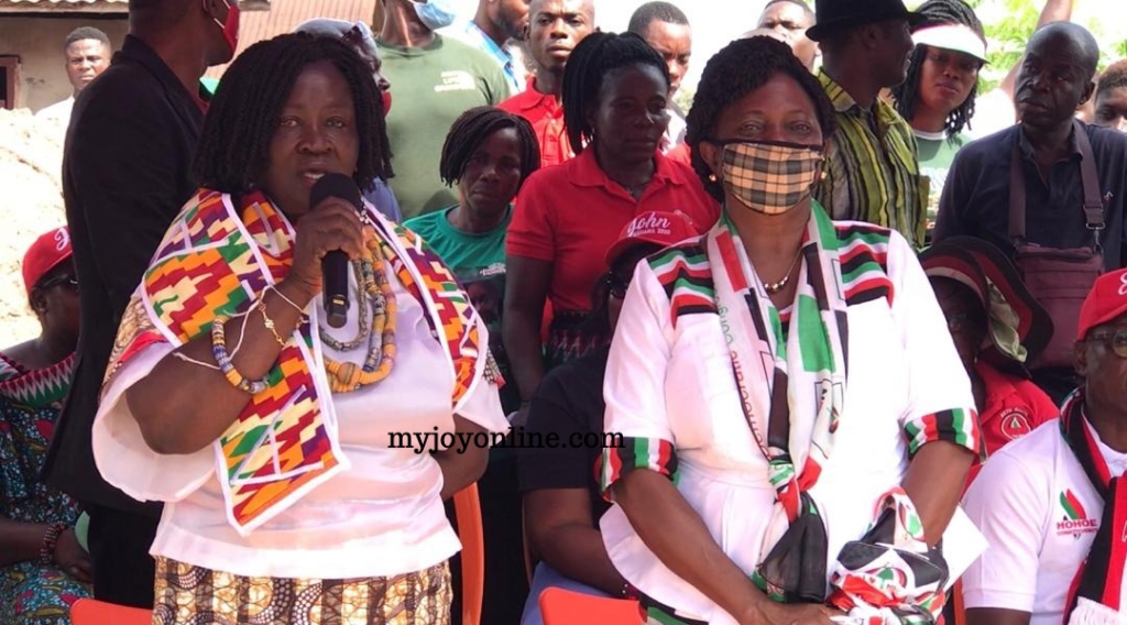 Naana Opoku-Agyemang receives rousing welcome in Alavanyo