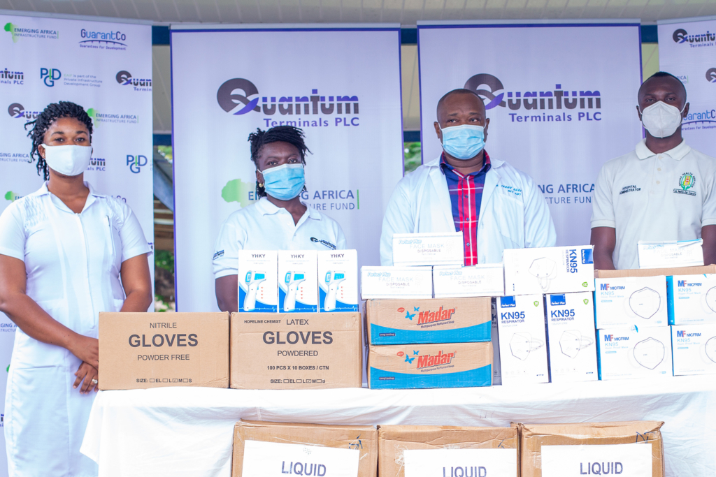 Quantum Terminals PLC donates medical items to hospitals, local residents within Atuabo enclave