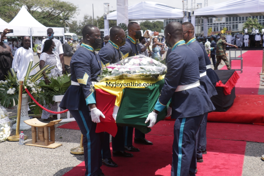 Photos from Rawlings’ mother's burial service at State House