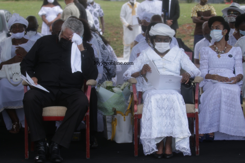 Photos from Rawlings’ mother's burial service at State House