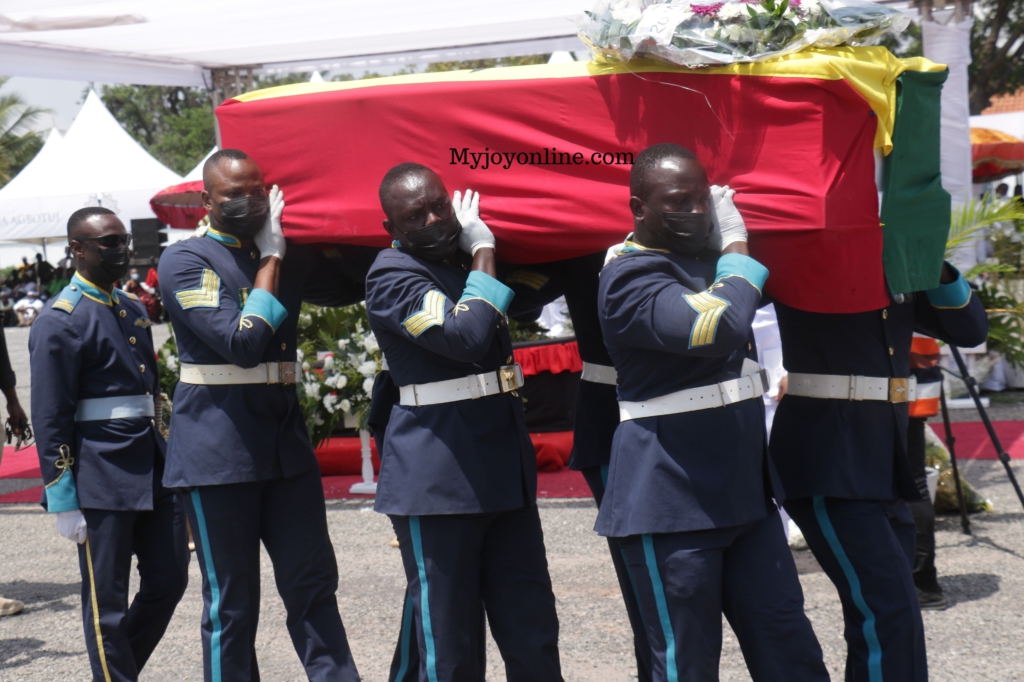 Photos from Rawlings’ mother's burial service at State House