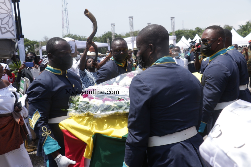 Photos from Rawlings’ mother's burial service at State House