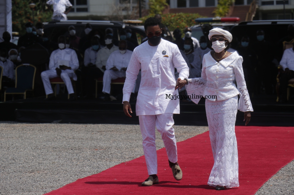 Photos from Rawlings’ mother's burial service at State House