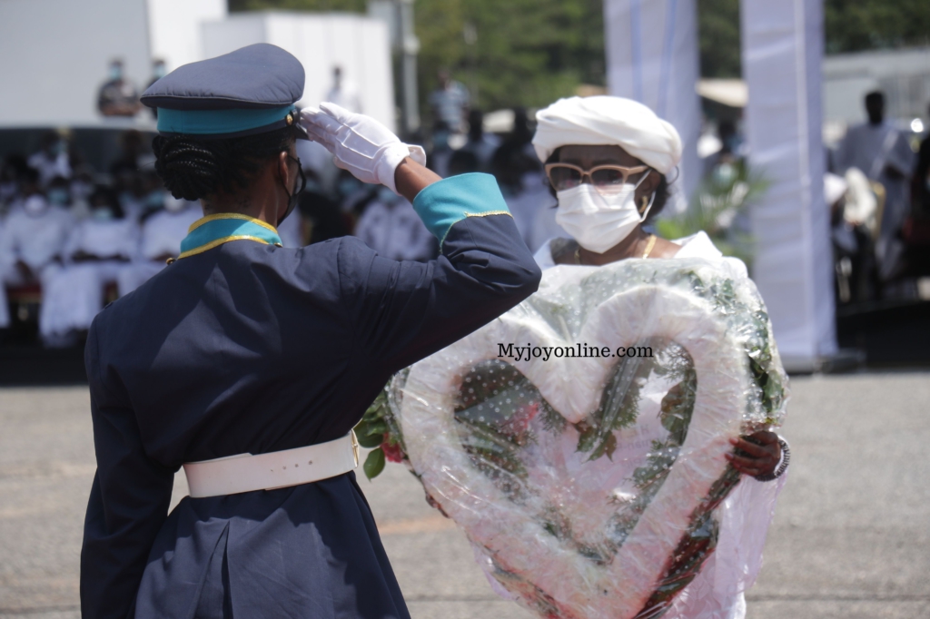 Photos from Rawlings’ mother's burial service at State House