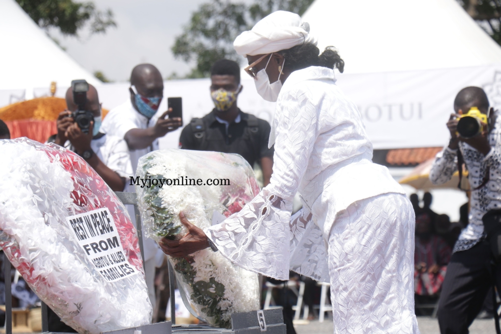 Photos from Rawlings’ mother's burial service at State House