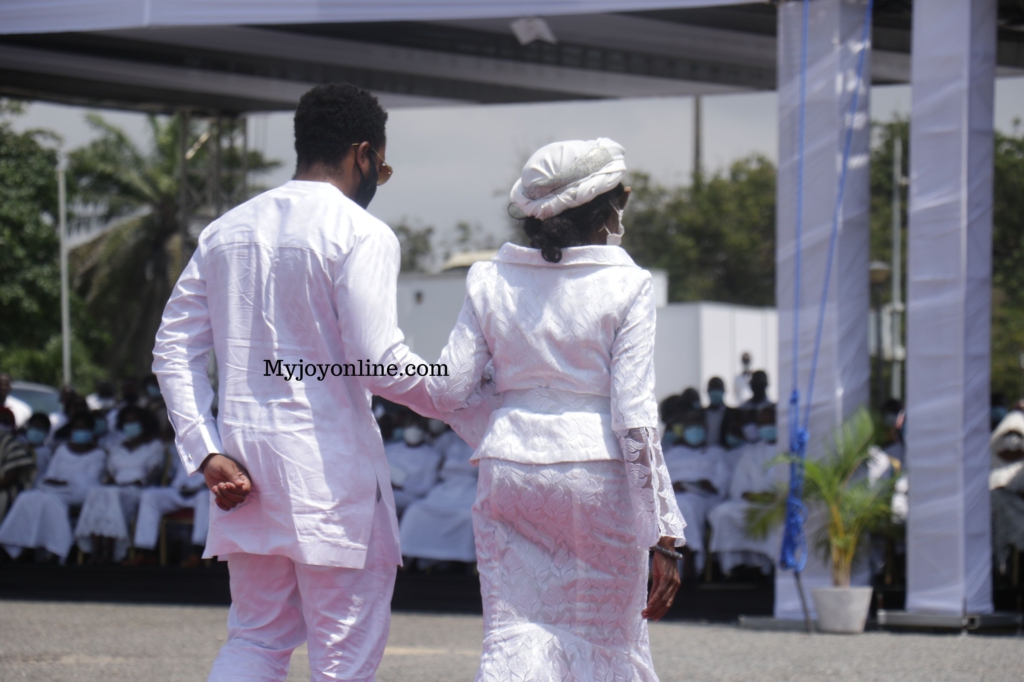 Photos from Rawlings’ mother's burial service at State House