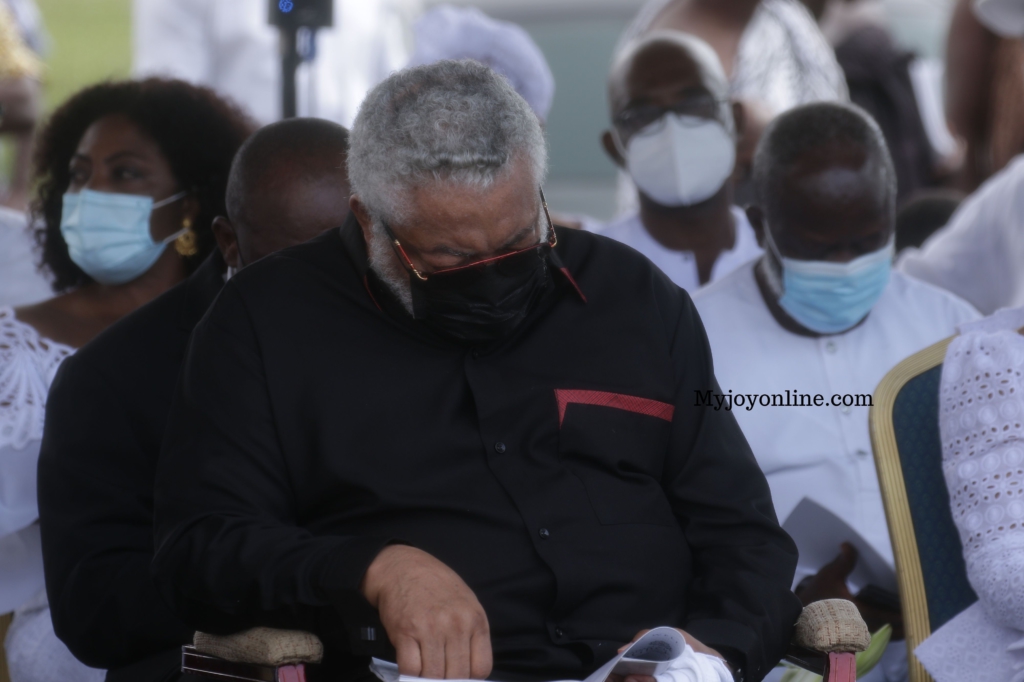 Photos from Rawlings’ mother's burial service at State House