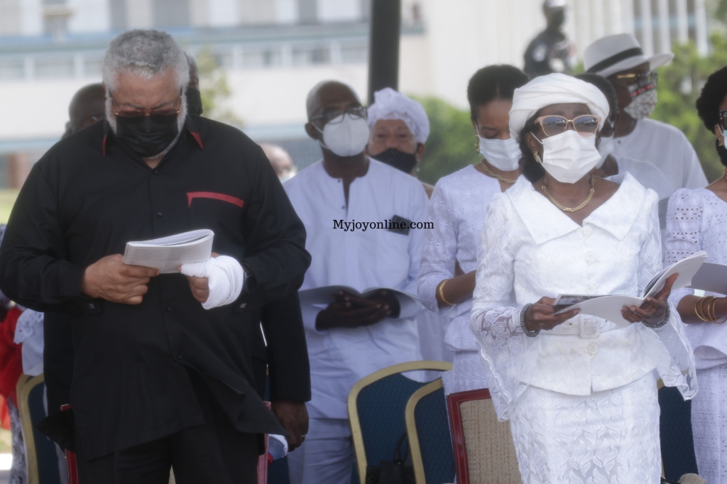 Photos from Rawlings’ mother's burial service at State House