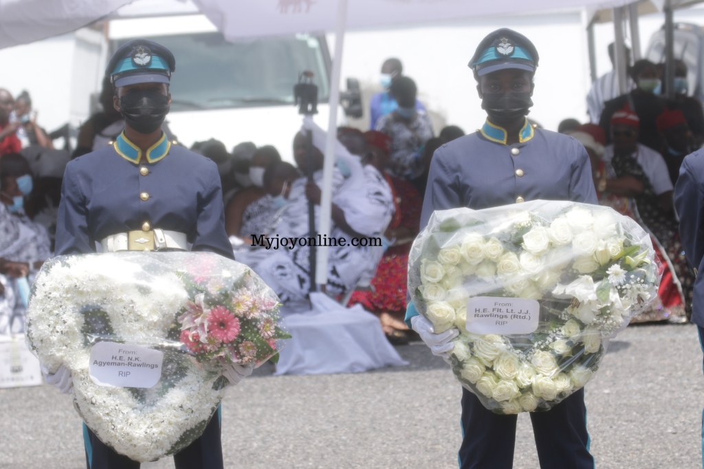 Photos from Rawlings’ mother's burial service at State House