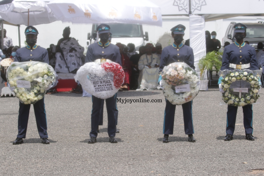 Photos from Rawlings’ mother's burial service at State House