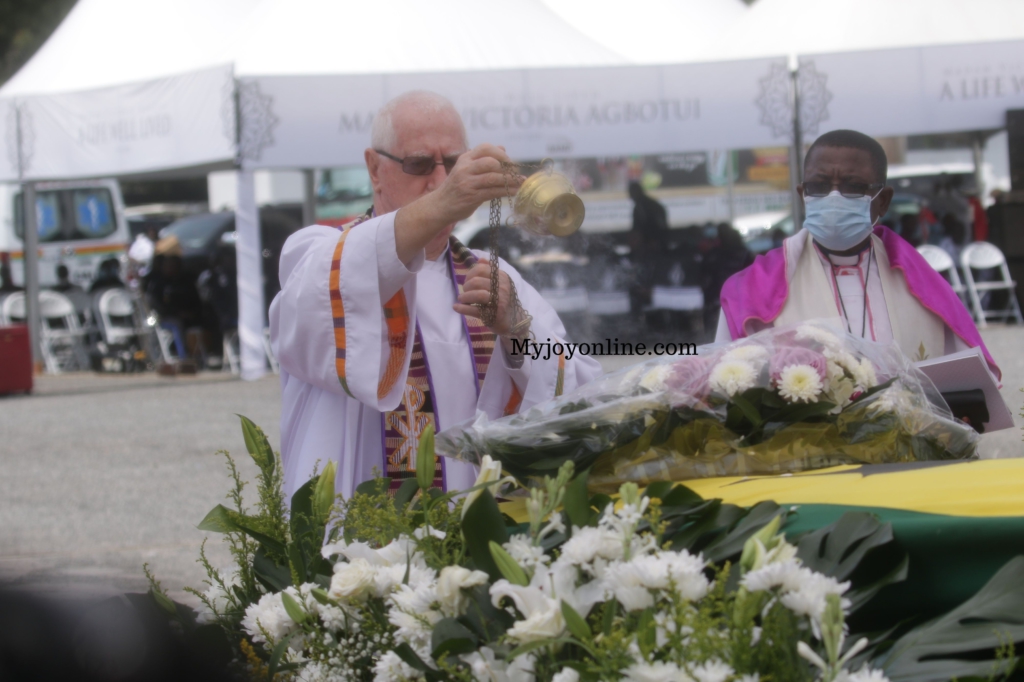 Photos from Rawlings’ mother's burial service at State House