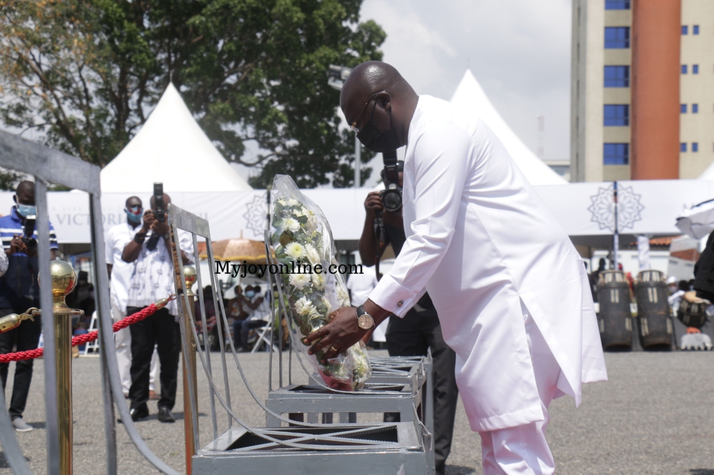 Photos from Rawlings’ mother's burial service at State House