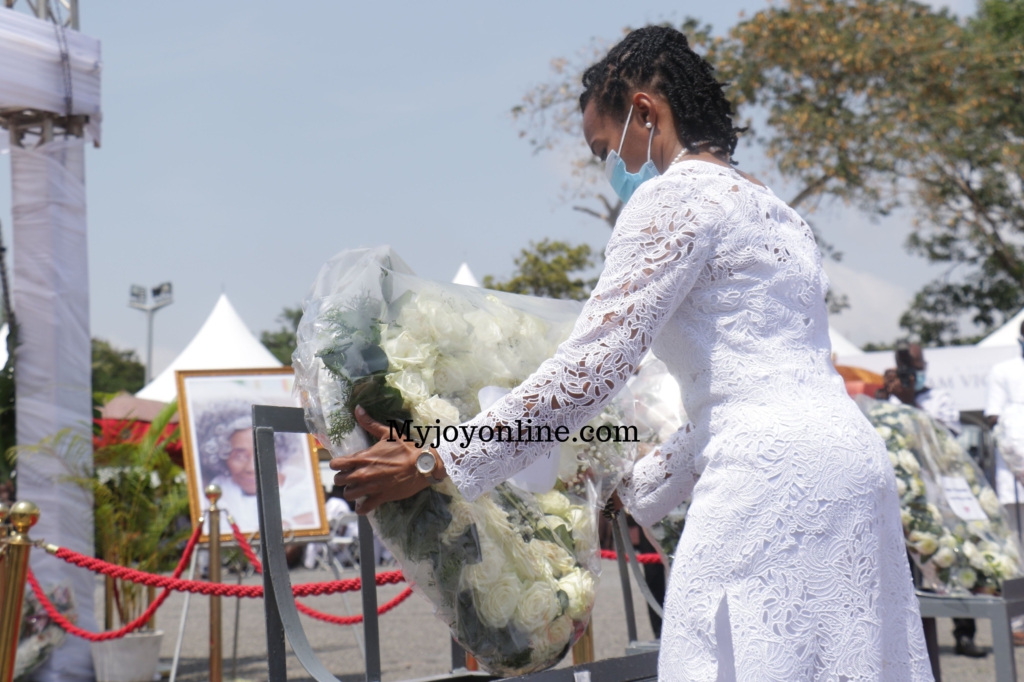 Photos from Rawlings’ mother's burial service at State House