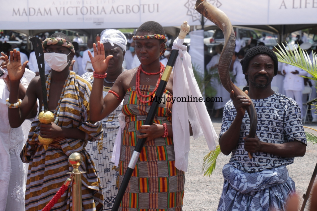 Photos from Rawlings’ mother's burial service at State House