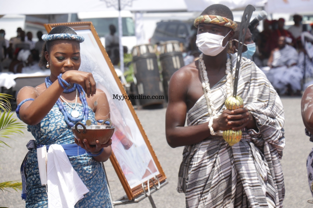 Photos from Rawlings’ mother's burial service at State House