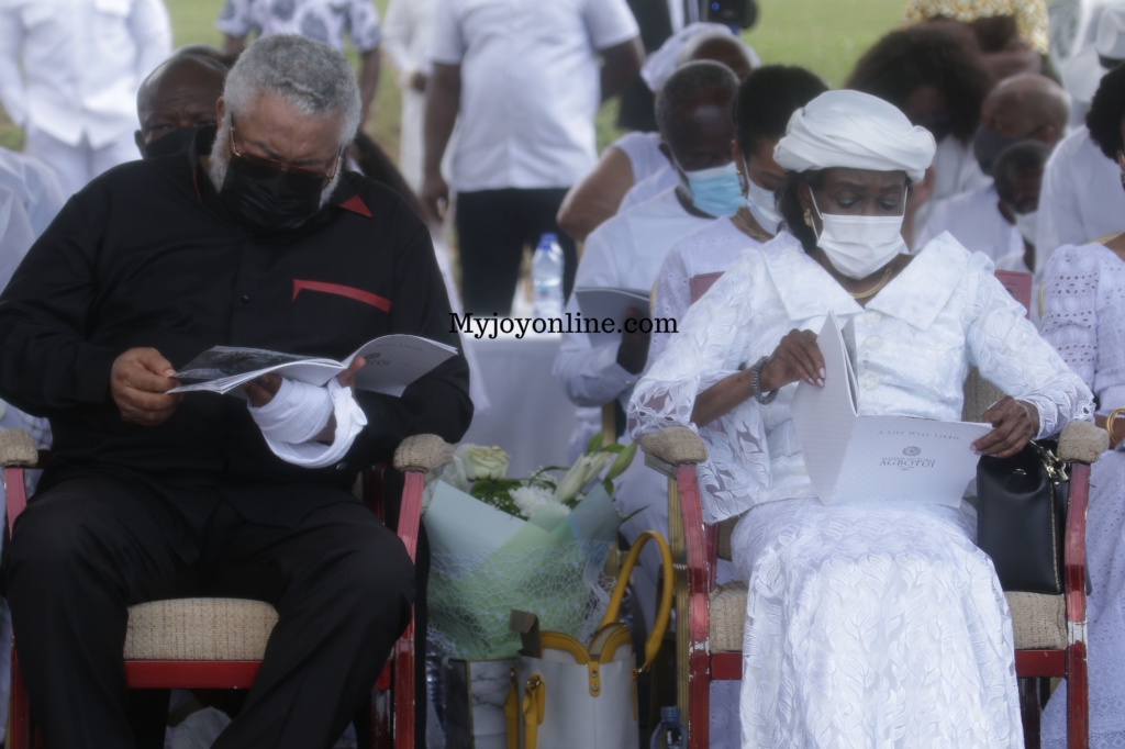 Photos from Rawlings’ mother's burial service at State House