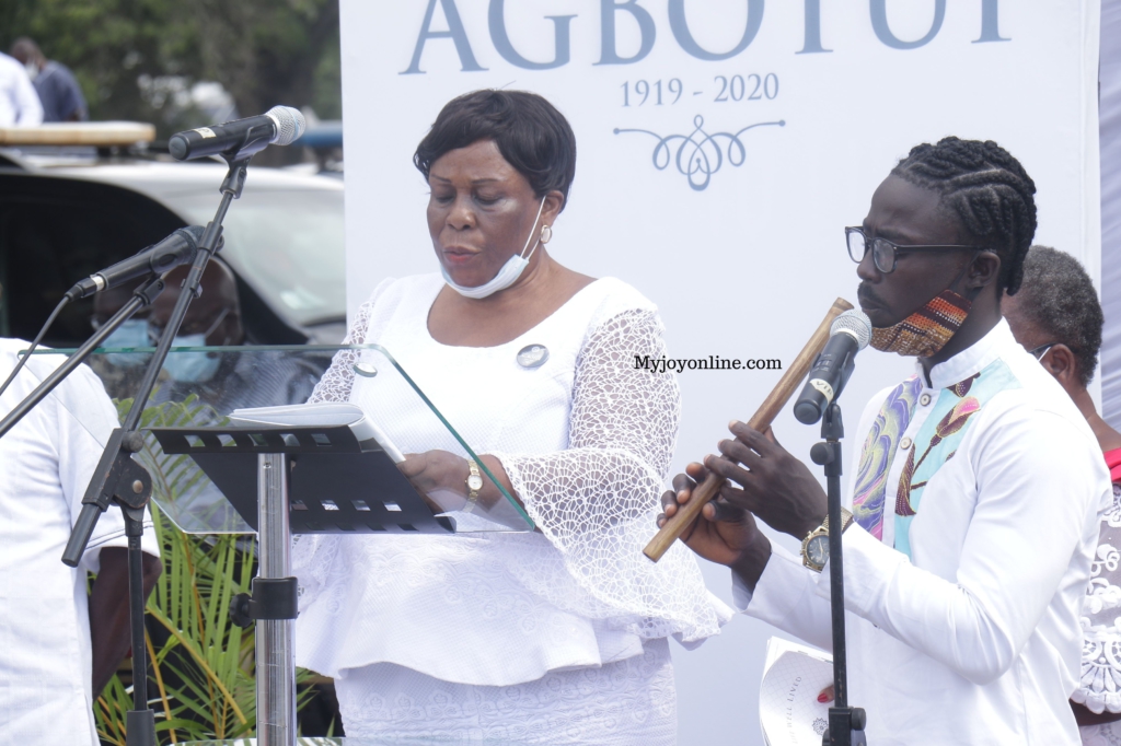 Photos from Rawlings’ mother's burial service at State House