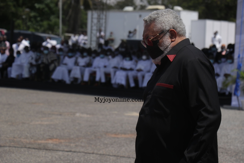 Photos from Rawlings’ mother's burial service at State House